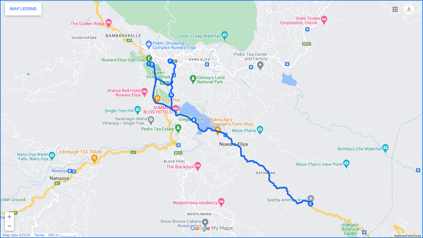 Cycling from Nuwara Eliya