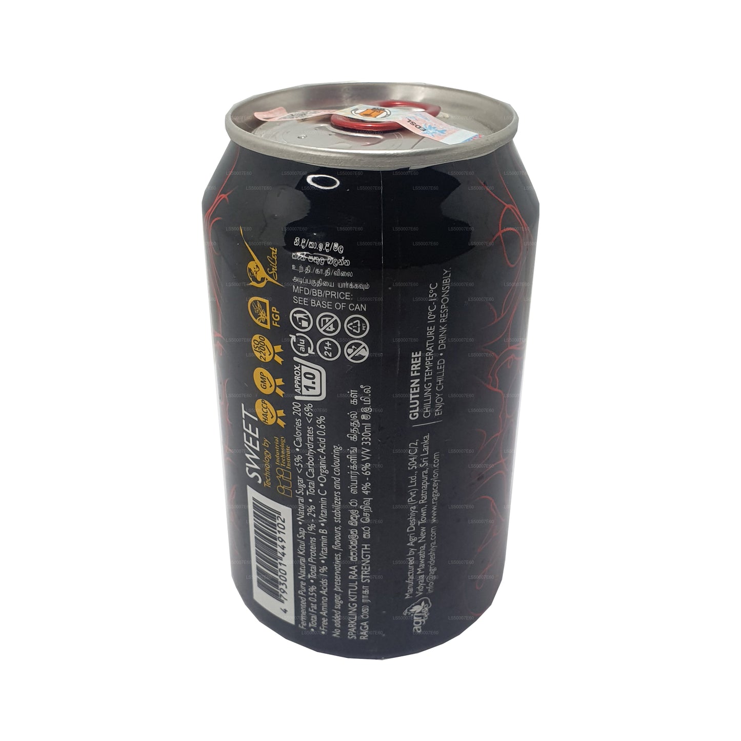 라가 스파클링 키툴 라다 오브 실론 (330ml)