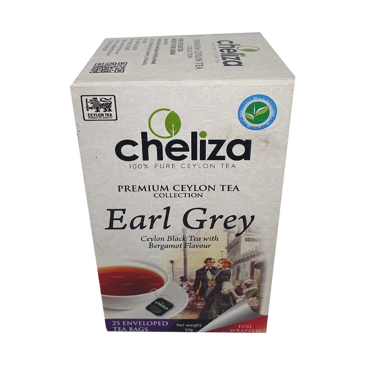 Cheliza Ceylon Earl Grey Tea with Bergamot Flavour (50g) 25 Tea Bags