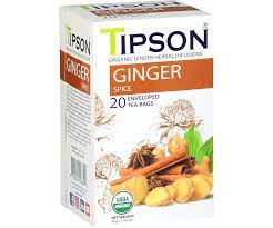 TIPSON - HERBAL â€“ GINGER - BOX - UTBH - F&PE - ORGANIC - GINGER CHAI (30g)