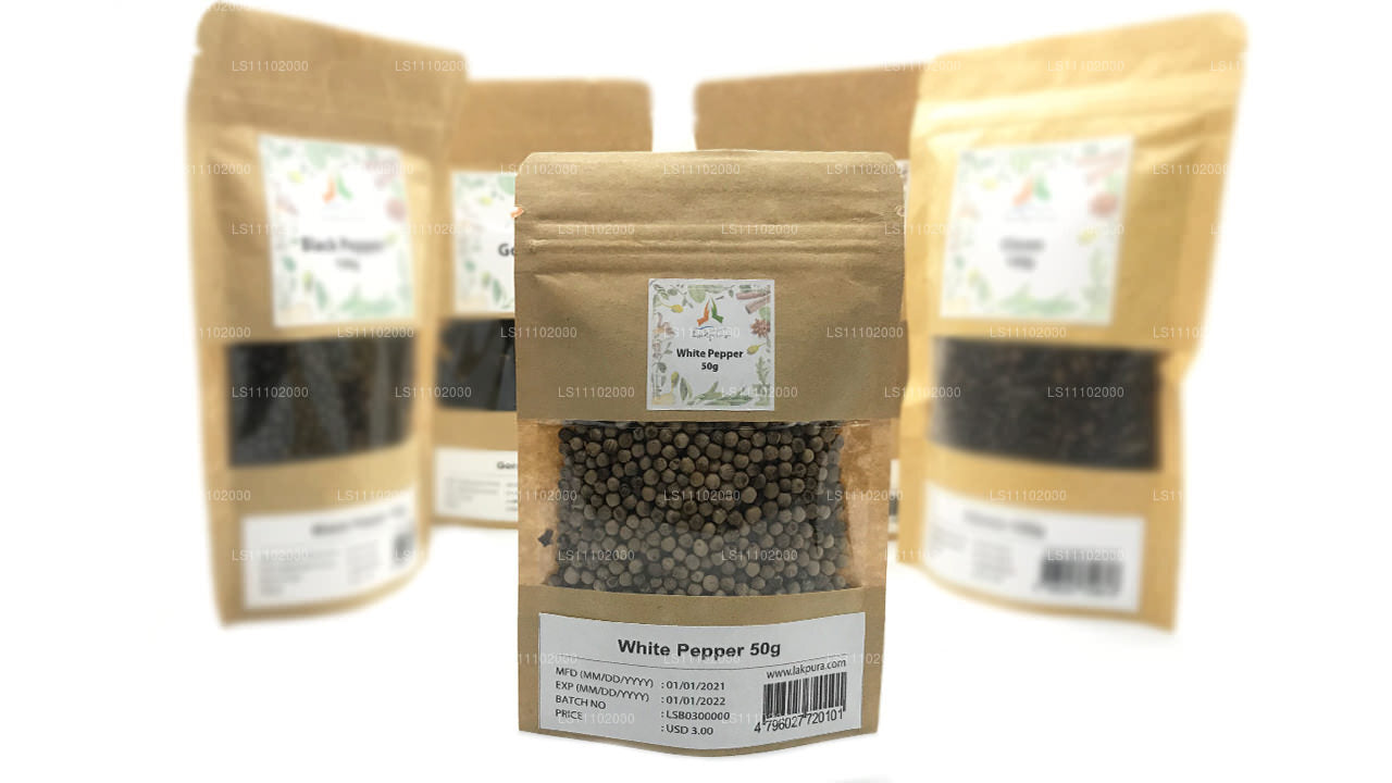 Lakpura White Pepper Whole (50g)