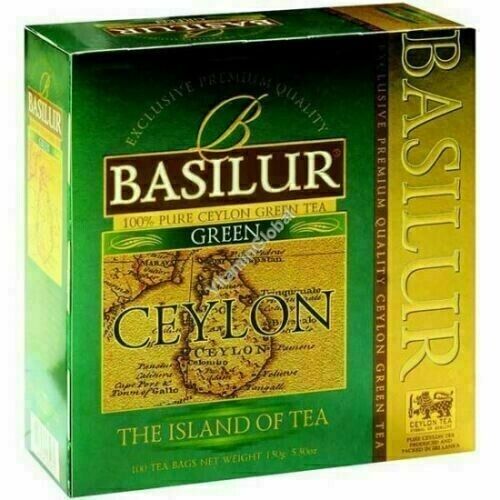 BASILUR ISLAND OF TEA - TEA BAG - ULGT - S & T - GREEN - 1.5g X 100 ST X 12 (150g)